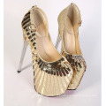 New Design Fashion High Heeled Ladies Shoes (Y 10)